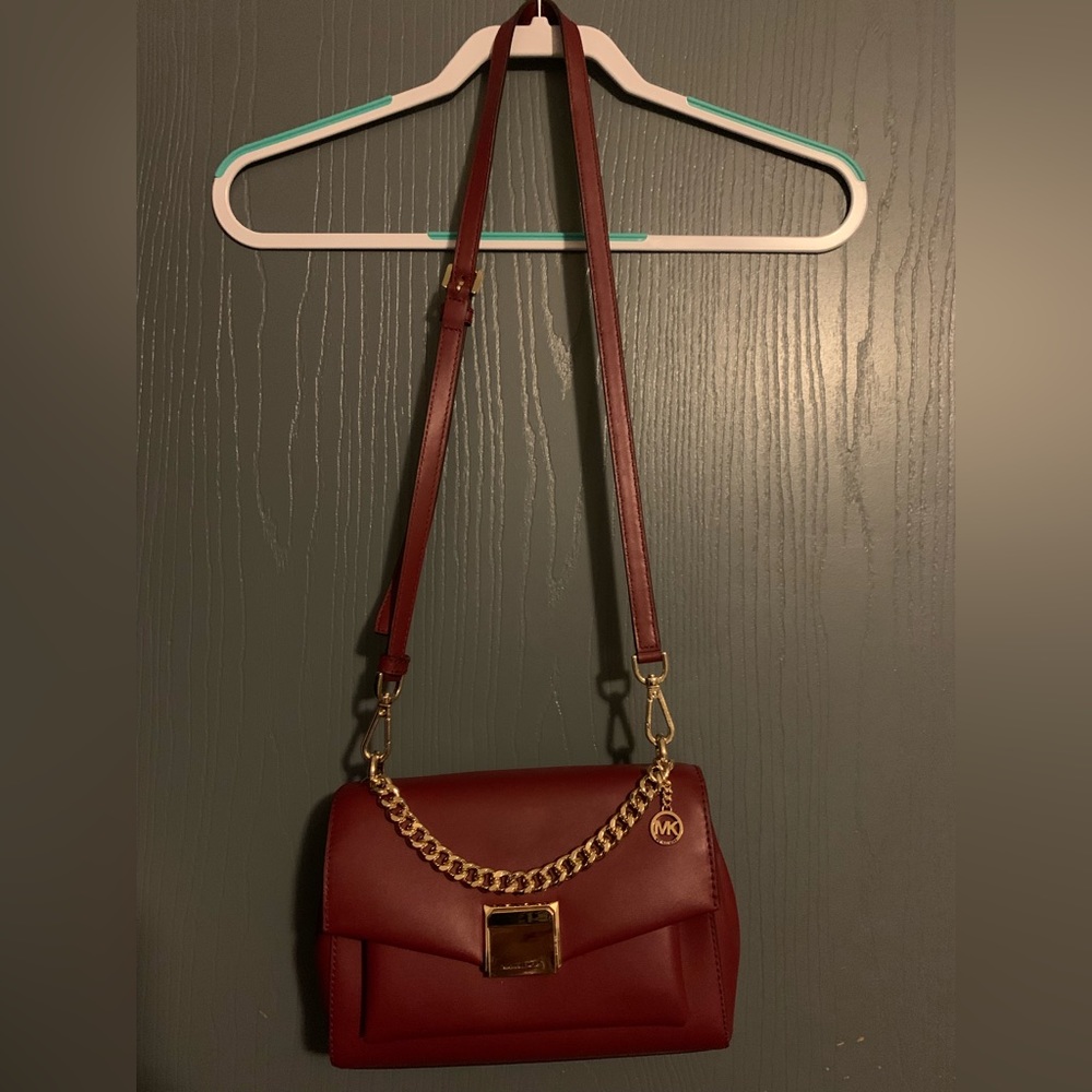 Michael Kors Lita medium crossbody mulberry